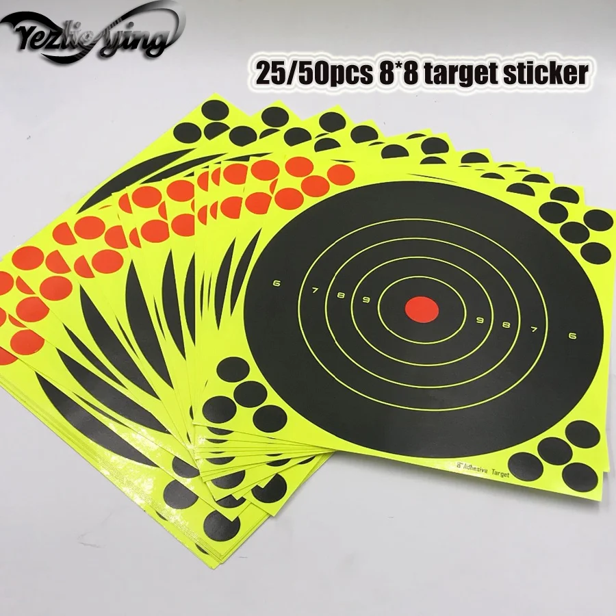 25/50Pcs Splash Flower Target 8Inch Hunting And Shooting Sticky Target Paper for Aiming Pistol/Rifle Target Shooting
25/50Pcs Splash Flower Target 8Inch Hunting And Shooting Sticky Target Paper for Aiming Pistol/Rifle Target Shooting