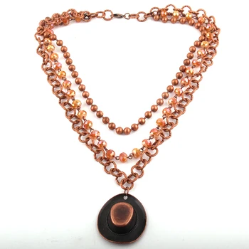 Fashion Bohemian Tribal Jewelry 3 Layer Multiple Crystal Rosary Link & Chain Hatcap Pendant Necklaces
Fashion Bohemian Tribal Jewelry 3 Layer Multiple Crystal Rosary Link & Chain Hatcap Pendant Necklaces