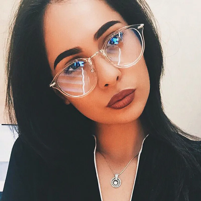 Transparent Glasses Women Eyeglasses Fashion Clear Round Optical Glasses Frame Brand Designer Eye Glasses Sexy oculos femininos
Transparent Glasses Women Eyeglasses Fashion Clear Round Optical Glasses Frame Brand Designer Eye Glasses Sexy oculos femininos