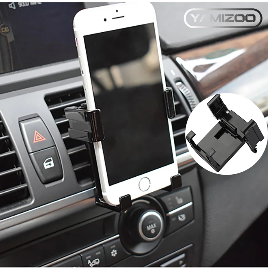 YAMIZOO Universal Car Phone Holder Stand Air Vent Mount Clip For Smartphone Mobile Cell Phone GPS Bracket Support In Car Holder (1)