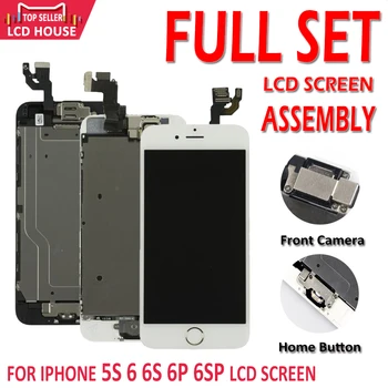 Full Set Complete LCD for iPhone 5S 6 6Plus 6S 6S Plus LCD with Home Button Front Camera Complete Assembly Display Touch Screen
Full Set Complete LCD for iPhone 5S 6 6Plus 6S 6S Plus LCD with Home Button Front Camera Complete Assembly Display Touch Screen