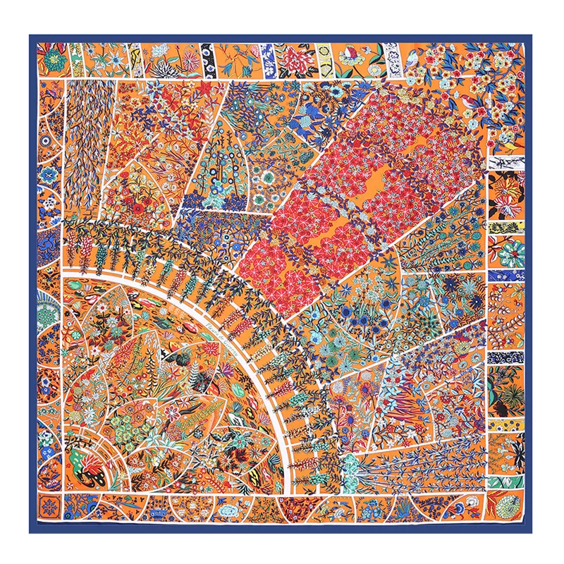 Print Floral Big Square Silk Scarfs Luxury Brand Womens Twill Scarf Shawl Hijabs Indian Joker Scarf Wholesale 130*130CM
Print Floral Big Square Silk Scarfs Luxury Brand Womens Twill Scarf Shawl Hijabs Indian Joker Scarf Wholesale 130*130CM