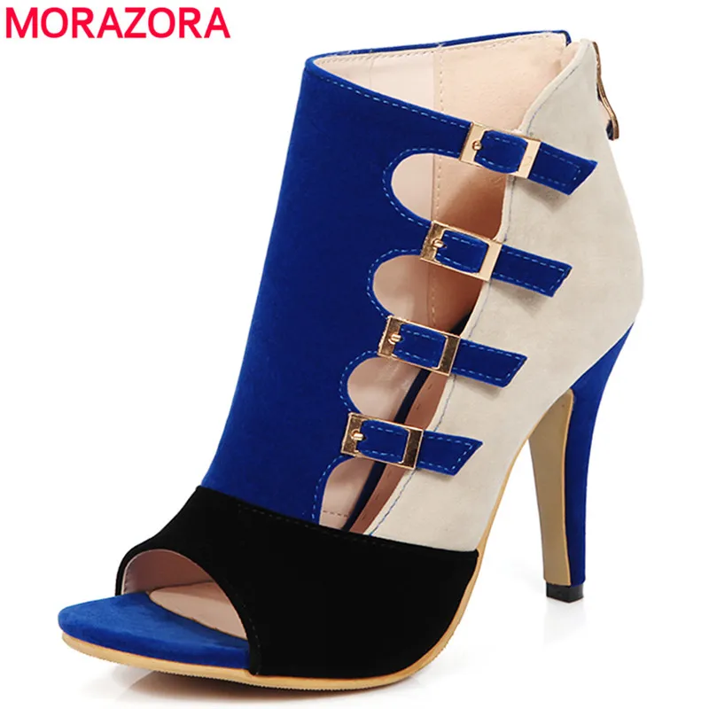 MORAZORA Plus size 33-46 new high quality gladiator sandals women high heels summer pump open toe with buckle party shoes woman
MORAZORA Plus size 33-46 new high quality gladiator sandals women high heels summer pump open toe with buckle party shoes woman