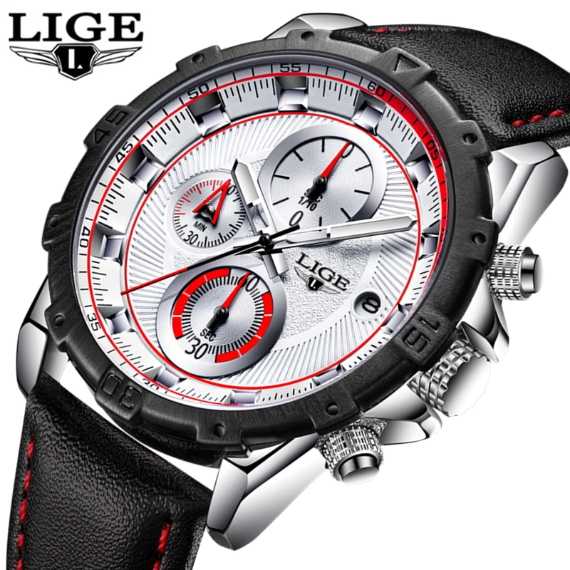 LIGE Watch Men Brand Luxury Military Watches Men Quartz Clock Man Business Watch Leather Sport Wrist Watch Relogio Masculino
LIGE Watch Men Brand Luxury Military Watches Men Quartz Clock Man Business Watch Leather Sport Wrist Watch Relogio Masculino
