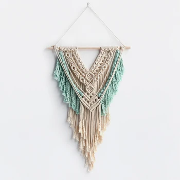 Macrame Wall Art Handmade Cotton Bohemian Wall Hanging Tapestry with Lace Fabrics Bohemia Psychedelic Nordic Decoration Home
Macrame Wall Art Handmade Cotton Bohemian Wall Hanging Tapestry with Lace Fabrics Bohemia Psychedelic Nordic Decoration Home