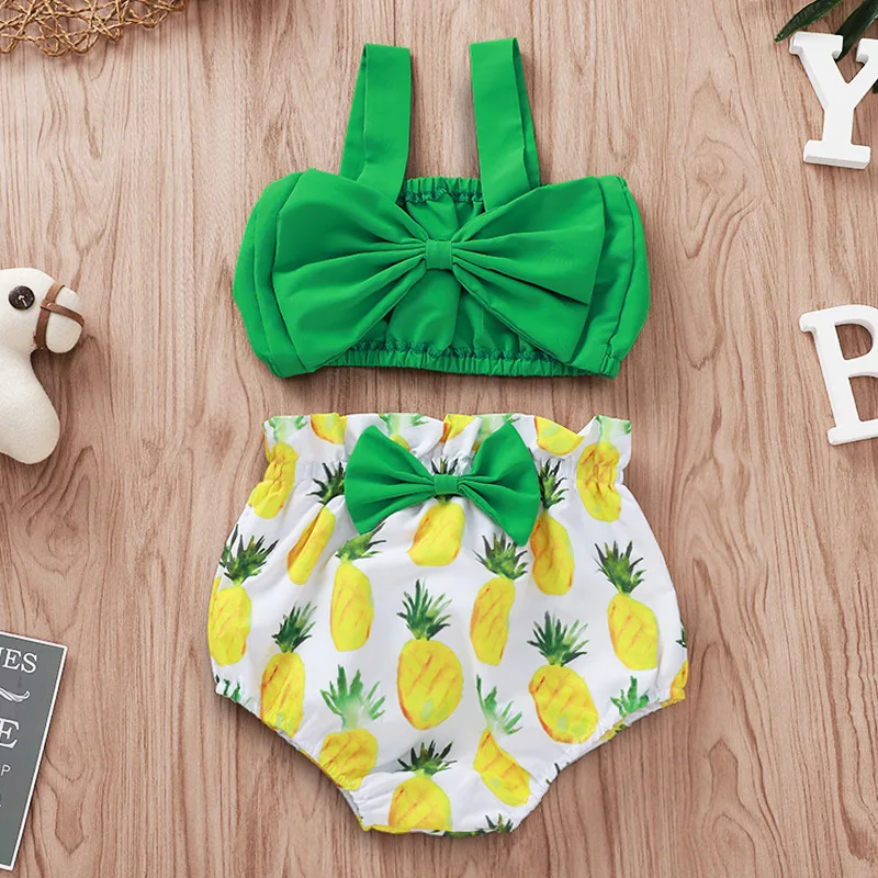 2019 Newborn Outfit Pineapple Baby Girl Clothes Set Green Toddler Crop Top Baby Infant Shorts 2 Piece Bow Sets Baby Girl Outfit
2019 Newborn Outfit Pineapple Baby Girl Clothes Set Green Toddler Crop Top Baby Infant Shorts 2 Piece Bow Sets Baby Girl Outfit