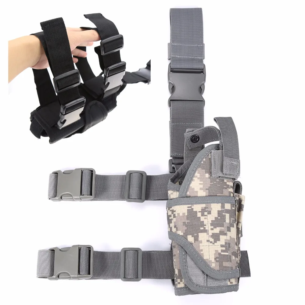 Adjustable Tactical Army Military Black Camouflage Pistol Gun Puttee Leg Thigh Pistol Holster Pouch Holder Belt
Adjustable Tactical Army Military Black Camouflage Pistol Gun Puttee Leg Thigh Pistol Holster Pouch Holder Belt