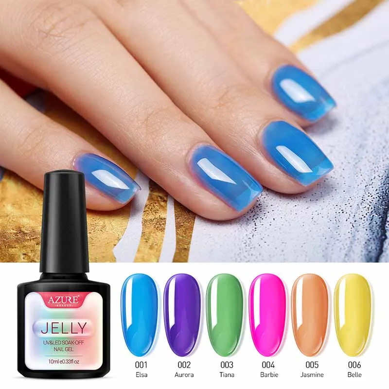 10ml Translucent Color Gel Polish Soak Off Jelly Nails UV Gel Varnish UV LED Semi Permanent Nail Art Gel Lacuqer
10ml Translucent Color Gel Polish Soak Off Jelly Nails UV Gel Varnish UV LED Semi Permanent Nail Art Gel Lacuqer