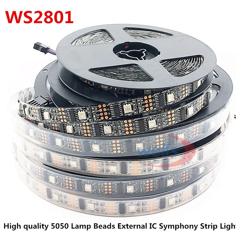 5M WS2801 32 lights 5050 chip external ic 5V LED Magic Marquee with single point single-programmable IP65 IP68 Waterproof TV
5M WS2801 32 lights 5050 chip external ic 5V LED Magic Marquee with single point single-programmable IP65 IP68 Waterproof TV