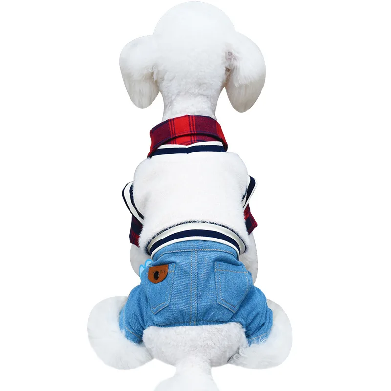 2019 Pet Dog Clothes for Autumn and Winter Plaid Design Shirt Dog Sweater Vest Two-piece Set Small Dog Clothes Autumn Jumpsuits
2019 Pet Dog Clothes for Autumn and Winter Plaid Design Shirt Dog Sweater Vest Two-piece Set Small Dog Clothes Autumn Jumpsuits