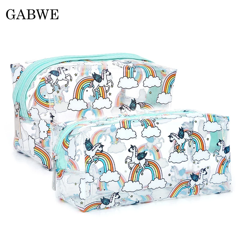 GZBWE Cute Unicorn Transparent PVC Cosmetic Bag Women Makeup Bag Organizer Travel Toiletry Cosmetic Case Bag Maleta De Maquiagem
GZBWE Cute Unicorn Transparent PVC Cosmetic Bag Women Makeup Bag Organizer Travel Toiletry Cosmetic Case Bag Maleta De Maquiagem