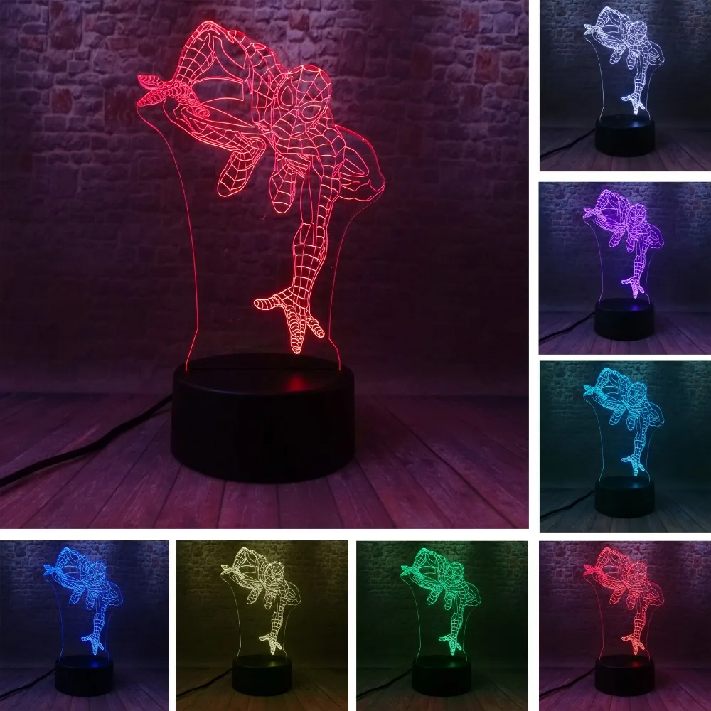 Amroe 2019 Marvel Super Hero Spider Man Legends USB Touch Base 7 Color Change Bedroom Decor Night Light Child Kids Man Xmas Gift
Amroe 2019 Marvel Super Hero Spider Man Legends USB Touch Base 7 Color Change Bedroom Decor Night Light Child Kids Man Xmas Gift