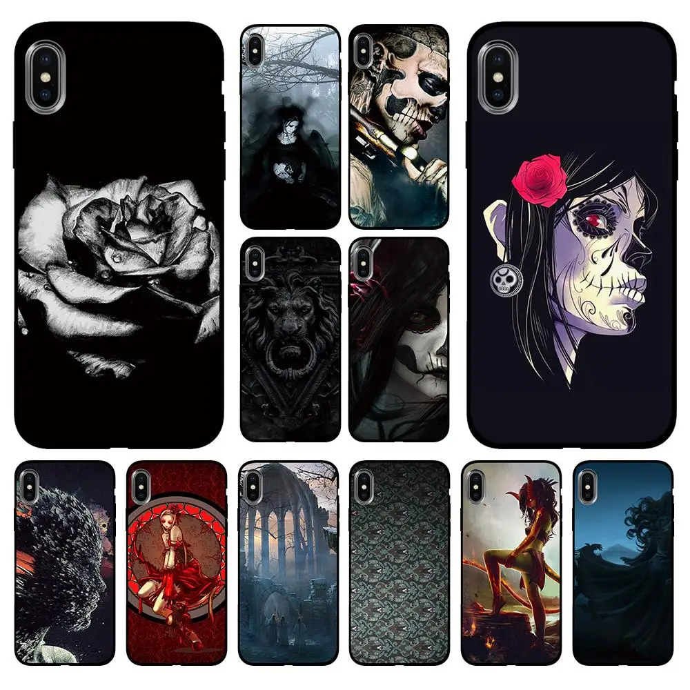 Black fantasy gothic art Soft TPU Case Cover for Apple iPhone 6 6S 7 8 Plus 5 5S SE X XS MAX XR Silicone Cases
Black fantasy gothic art Soft TPU Case Cover for Apple iPhone 6 6S 7 8 Plus 5 5S SE X XS MAX XR Silicone Cases