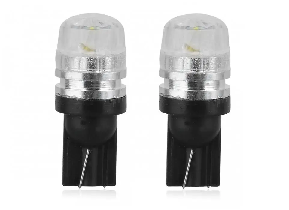 

T10 LED 0.5W 2 LED 3528 2-SMD 100Lumen 6000K LED Light-emitting diode White Light Car Dashboard Lamps (DC 12V / Pair)