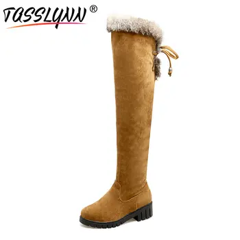 TASSLYNN 2019 Winter Women Boots Lace Up Snow Boots Round Toe Med Heel Over The Knee Boots Boots Thick Heel Women Shoes size 38
TASSLYNN 2019 Winter Women Boots Lace Up Snow Boots Round Toe Med Heel Over The Knee Boots Boots Thick Heel Women Shoes size 38