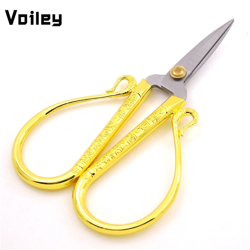 Gold Sewing Tool Tailor's Scissors Vintage Antique Fine Handicraft Scissors DIY Household Fabric Cut Trim Shear 12cm 4.5inch,Q
Gold Sewing Tool Tailor's Scissors Vintage Antique Fine Handicraft Scissors DIY Household Fabric Cut Trim Shear 12cm 4.5inch,Q