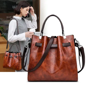 Women Bag Genuine Leather Women bag Brand Designer Messenger Shoulder Bags High Quality Cow Leather Boston Handbags
Women Bag Genuine Leather Women bag Brand Designer Messenger Shoulder Bags High Quality Cow Leather Boston Handbags