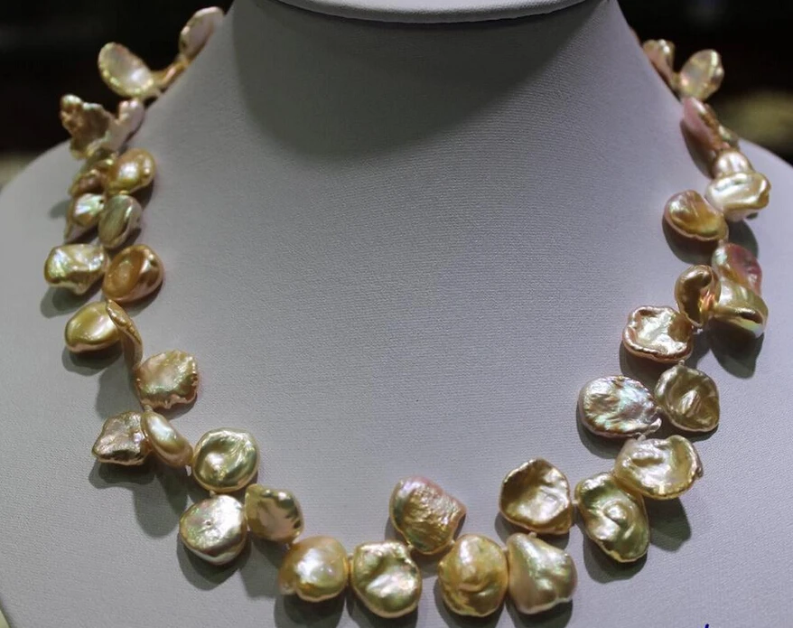 FREE SHIPPING>>>@@ > N3803 Natural pink Beautiful keshi reborn pearl necklace13x16mm-17.5INCH
FREE SHIPPING>>>@@ > N3803 Natural pink Beautiful keshi reborn pearl necklace13x16mm-17.5INCH
