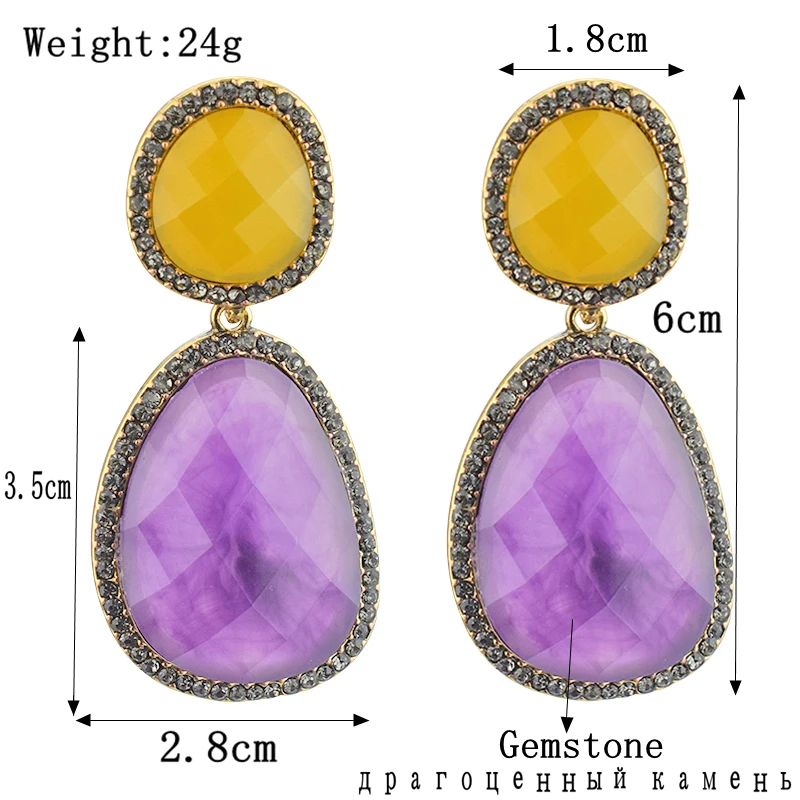 stone earrings