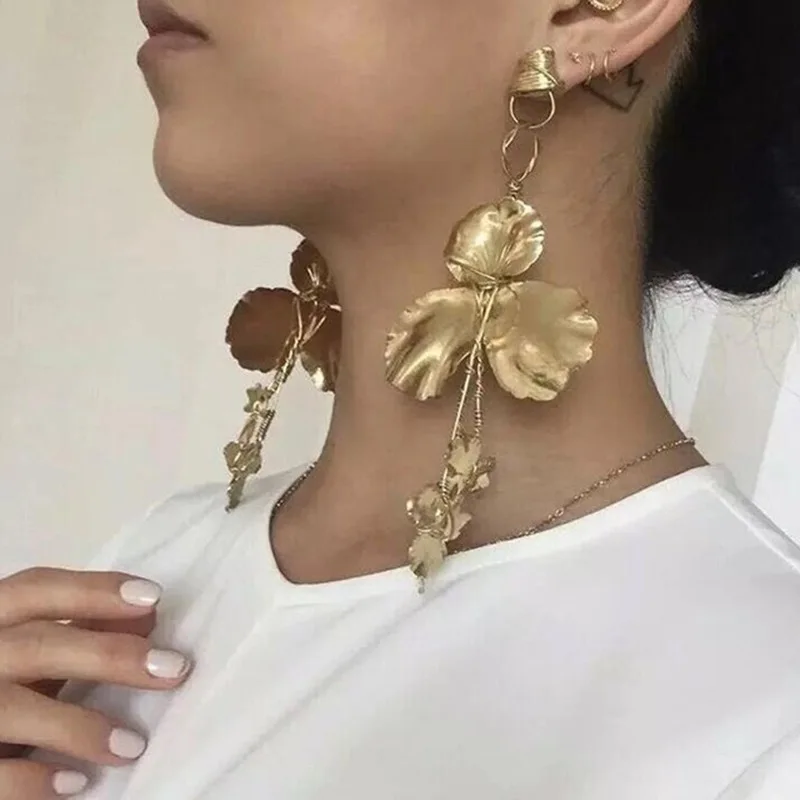 Alloy Leafs Flower Charms Dangle Earrings For Women Jewelry Hot Sale Bohemian Statement Accessories
Alloy Leafs Flower Charms Dangle Earrings For Women Jewelry Hot Sale Bohemian Statement Accessories