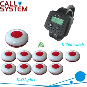 Waiter system to call service 1 wrist watch pager with 10pcs push button for bar, cafe house use
Waiter system to call service 1 wrist watch pager with 10pcs push button for bar, cafe house use