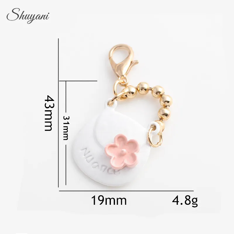 43*19mm Fashion Charms Pendant Flower Handbag Dangle Charms with Lobster Clasp Jewelry DIY Bracelet Handmade Craft Findings
43*19mm Fashion Charms Pendant Flower Handbag Dangle Charms with Lobster Clasp Jewelry DIY Bracelet Handmade Craft Findings