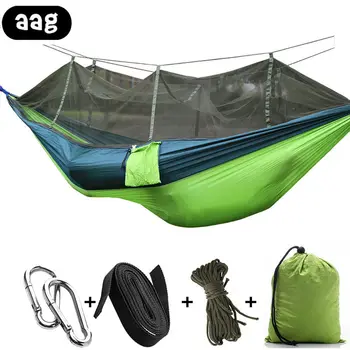 ultralight parachute hammock Outdoor Camping Garden yard Hammock with Mosquito Net Durable Hanging Swing Sleeping Bed Tree Tent
ultralight parachute hammock Outdoor Camping Garden yard Hammock with Mosquito Net Durable Hanging Swing Sleeping Bed Tree Tent