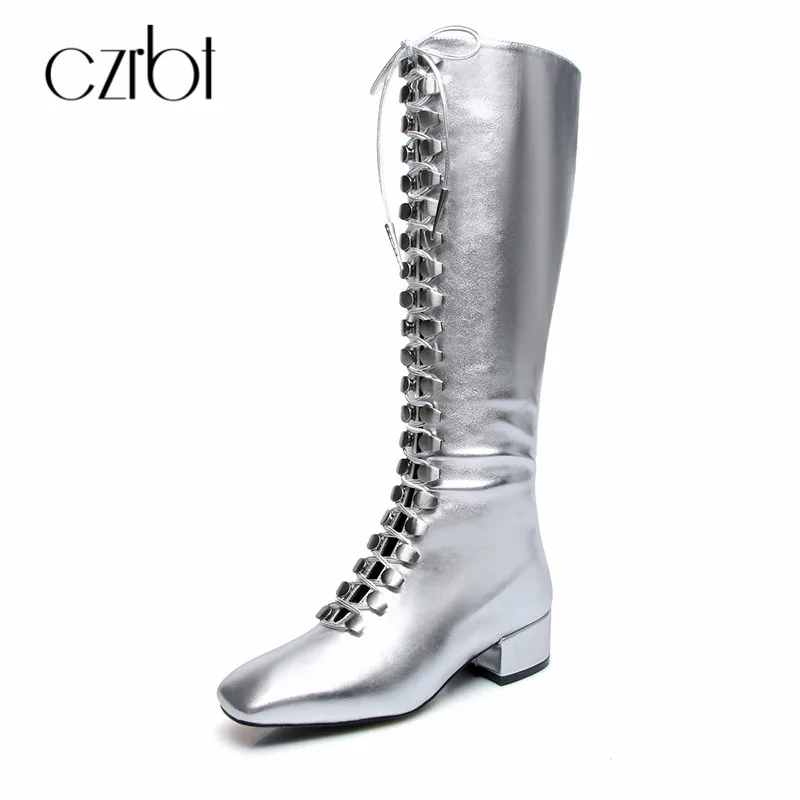 CZRBT 2018 new high-end artisanal boots for women with knee high boots zipper round toe metal trim fashion flat women's shoes
CZRBT 2018 new high-end artisanal boots for women with knee high boots zipper round toe metal trim fashion flat women's shoes