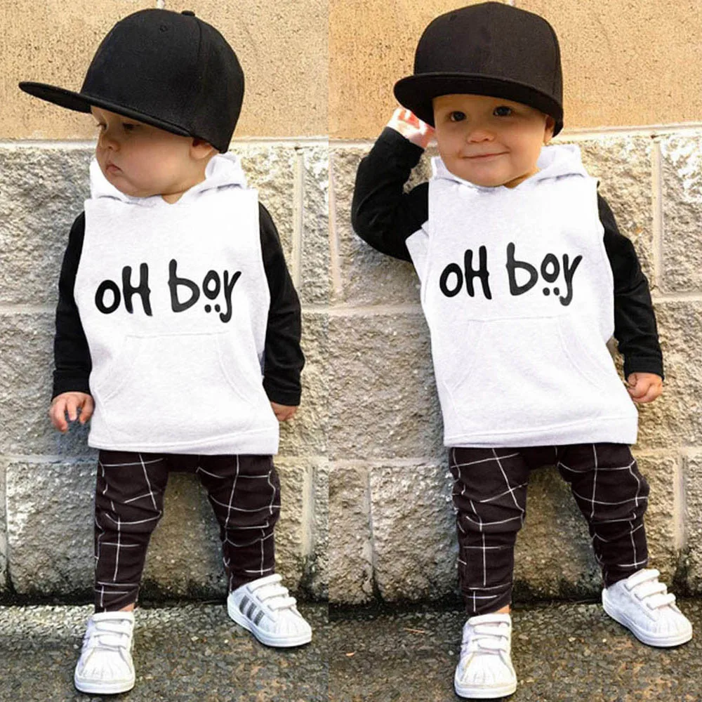 Toddler Infant Baby Girls Boys Clothes Set Long Sleeve Letter Hooded Tops+Plaid Pants Spring Autumn Causal Comfortable Clothing
Toddler Infant Baby Girls Boys Clothes Set Long Sleeve Letter Hooded Tops+Plaid Pants Spring Autumn Causal Comfortable Clothing