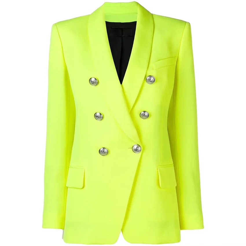 Autumn 2019 Lion Head Metal Buckle Double - breasted Shawl Collar Jacket Women' Jacket 190623WG07
Autumn 2019 Lion Head Metal Buckle Double - breasted Shawl Collar Jacket Women' Jacket 190623WG07