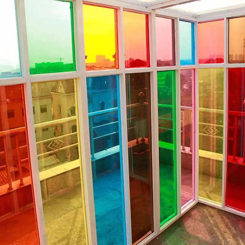 fashionable colorful decorative window film low reflective colored tint