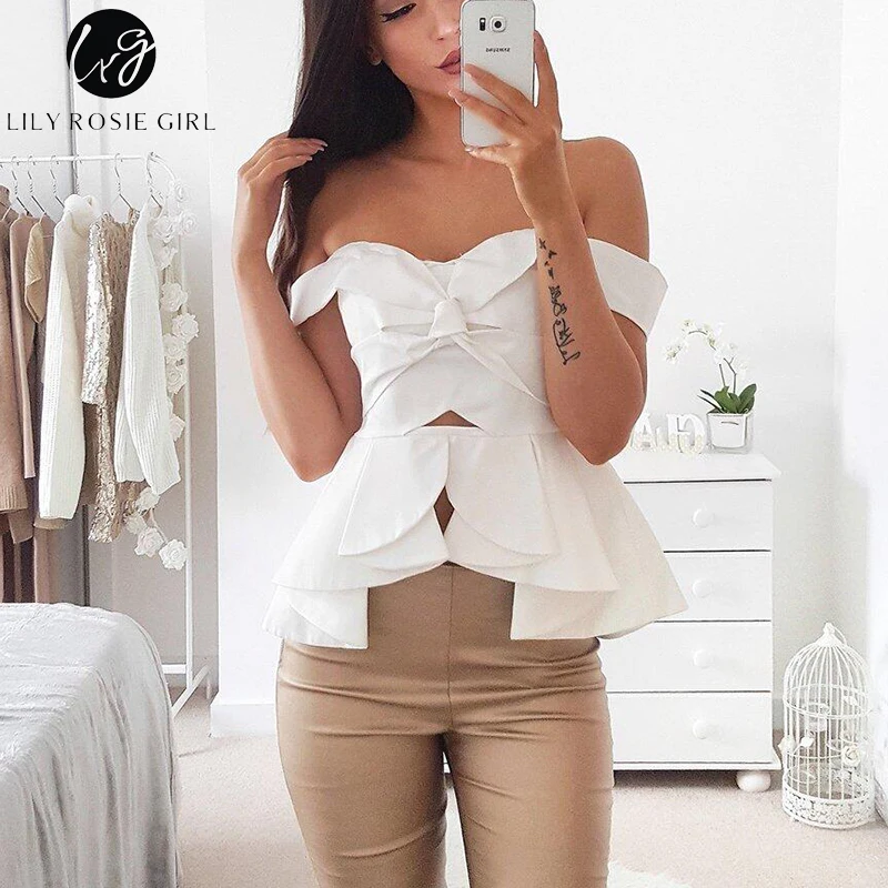 Lily Rosie Girl Pink Hollow Out Sexy Party Women Blouse Off Shoulder Ruffles Summer 2018 Tops Shirt Slash Neck Backless Blusas
Lily Rosie Girl Pink Hollow Out Sexy Party Women Blouse Off Shoulder Ruffles Summer 2018 Tops Shirt Slash Neck Backless Blusas