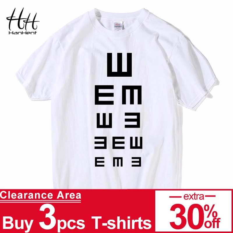 HanHent Eye chart Print T shirt Male Letter Cotton Short Sleeve O neck Tops 2018 Streetwear Fashion T shirt Gray White Tees
HanHent Eye chart Print T shirt Male Letter Cotton Short Sleeve O neck Tops 2018 Streetwear Fashion T shirt Gray White Tees