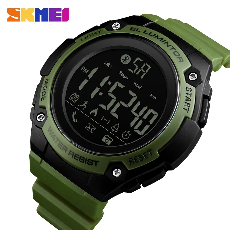 SKMEI Smart Sports Watches Bluetooth Calorie Pedometer Call Reminder Waterproof Men Fashion Digital Watch Relogio Masculino
SKMEI Smart Sports Watches Bluetooth Calorie Pedometer Call Reminder Waterproof Men Fashion Digital Watch Relogio Masculino