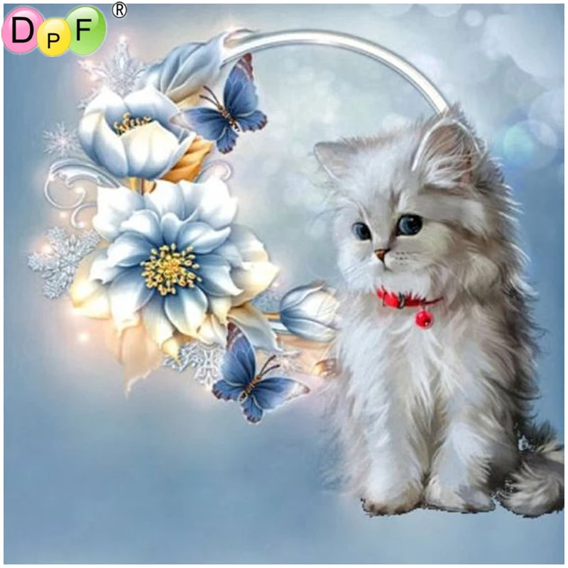 DPF DIY kitty flowers 5D diamond painting cross stitch needlework diamond mosaic kit square home decor diamond embroidery crafts 
DPF DIY kitty flowers 5D diamond painting cross stitch needlework diamond mosaic kit square home decor diamond embroidery crafts
