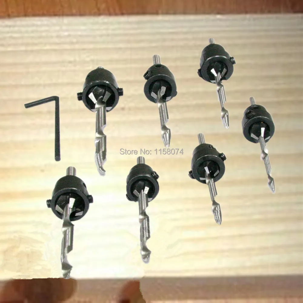 7 Pack Professional Countersink Drill Bit Set Tampered Woodworking Drill Wood Screw Drills Wodworkers Carpentry Hole Cutter New
7 Pack Professional Countersink Drill Bit Set Tampered Woodworking Drill Wood Screw Drills Wodworkers Carpentry Hole Cutter New