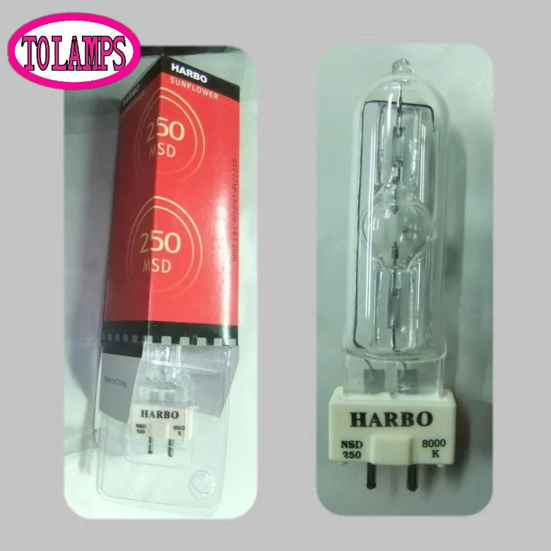 Hot Sales HARBO Stage Light Lamp MSD 250/2 MSD250W Watts 90V MSR Bulb NSD 250W 8000K Metal Halogen Lamp Moving Head Lights Bulbs
Hot Sales HARBO Stage Light Lamp MSD 250/2 MSD250W Watts 90V MSR Bulb NSD 250W 8000K Metal Halogen Lamp Moving Head Lights Bulbs