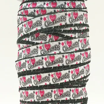 Q&N ribbon wholesale/OEM 5/8inch 16mm 160411006 I love gymnastics sport printed folded over elastic FOE for hair tie
Q&N ribbon wholesale/OEM 5/8inch 16mm 160411006 I love gymnastics sport printed folded over elastic FOE for hair tie