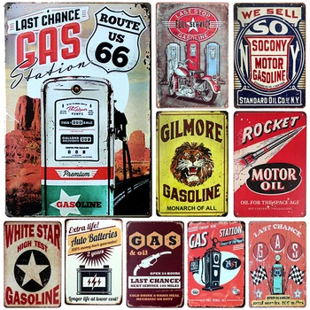 New Vintage Garage Gas Metal Plaques Home Bar Decoration Decor Vintage Tin Sign Pub Vintage Decorative Plates Metal Wall Art
New Vintage Garage Gas Metal Plaques Home Bar Decoration Decor Vintage Tin Sign Pub Vintage Decorative Plates Metal Wall Art