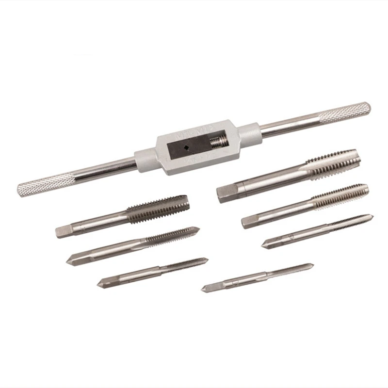 8Pcs Tap Die Wrench Threaded Cutting Set M3-M12 Metric Plug Tap Threaded Cutters Tool
8Pcs Tap Die Wrench Threaded Cutting Set M3-M12 Metric Plug Tap Threaded Cutters Tool