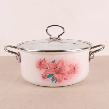 European style porcelain enamel thickening double ears soup stainless steel handle glass lid stewpot stockpot saucepan 22cm
European style porcelain enamel thickening double ears soup stainless steel handle glass lid stewpot stockpot saucepan 22cm