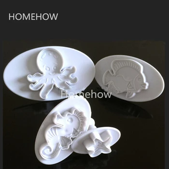 Topnew 4PCS/Lot Sea Creatures ABS Plastic Cake Plunger Big Size 12/10/8/5.5cm Octopus Starfish Sea Horse Fish Shaped Cake Cutter
Topnew 4PCS/Lot Sea Creatures ABS Plastic Cake Plunger Big Size 12/10/8/5.5cm Octopus Starfish Sea Horse Fish Shaped Cake Cutter