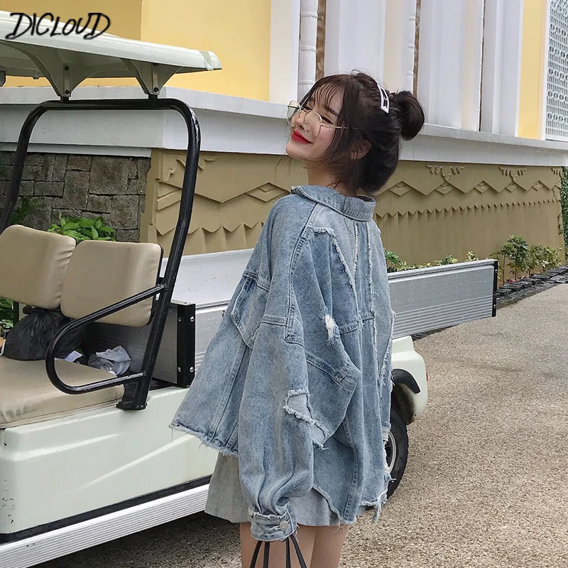 DICLOUD Korean Loose Dinim Jackets Women Fashion Oversized Coats Ladies Long Sleeve Tops Woman Harajuku Autumn Top Plus Size New
DICLOUD Korean Loose Dinim Jackets Women Fashion Oversized Coats Ladies Long Sleeve Tops Woman Harajuku Autumn Top Plus Size New