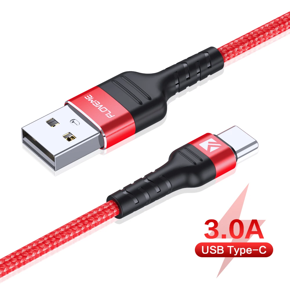 Floveme 3A USB Type C Cable USB C Fast Charging Data Cable 2M Usb Cable Type C For Samsung S9 S8 S10 Xiaomi Mobile Phone Charger
Floveme 3A USB Type C Cable USB C Fast Charging Data Cable 2M Usb Cable Type C For Samsung S9 S8 S10 Xiaomi Mobile Phone Charger
