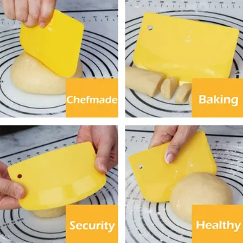 Plastic Dough Icing Fondant Scraper Cake Decorating Baking Pastry Tools Plain Smooth Jagged Edge Spatula Cutters 3Pcs/set
Plastic Dough Icing Fondant Scraper Cake Decorating Baking Pastry Tools Plain Smooth Jagged Edge Spatula Cutters 3Pcs/set