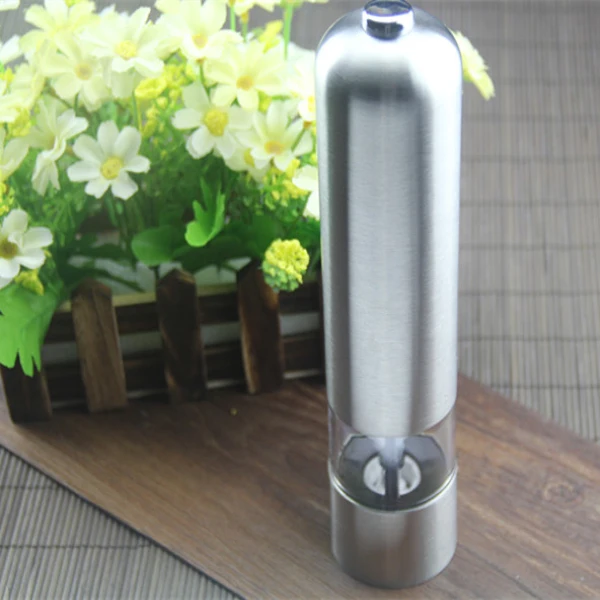 1 Piece Stainless Steel Electric Pepper with Light Mill Durable Salt Herb Peper Grinder Muller High Quality Kitchen Tools
1 Piece Stainless Steel Electric Pepper with Light Mill Durable Salt Herb Peper Grinder Muller High Quality Kitchen Tools