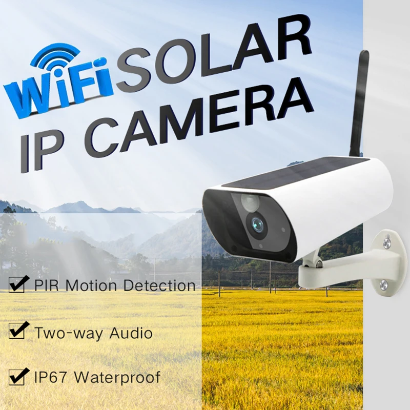 Solar Energy IP Camera 1080P HD Surveillance IR Camera Wifi Outdoor Waterproof Low Power IP Camera Wireless
Solar Energy IP Camera 1080P HD Surveillance IR Camera Wifi Outdoor Waterproof Low Power IP Camera Wireless