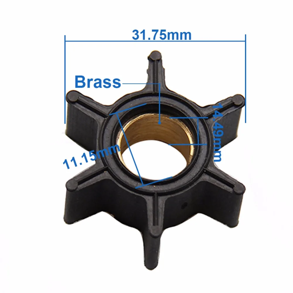 CARBOLE Fit for Mercury 3.5HP 3.6HP 4HP Outboard Motor Quicksilver Water Pump Impeller 47-89980/47-68988/18-3054
CARBOLE Fit for Mercury 3.5HP 3.6HP 4HP Outboard Motor Quicksilver Water Pump Impeller 47-89980/47-68988/18-3054