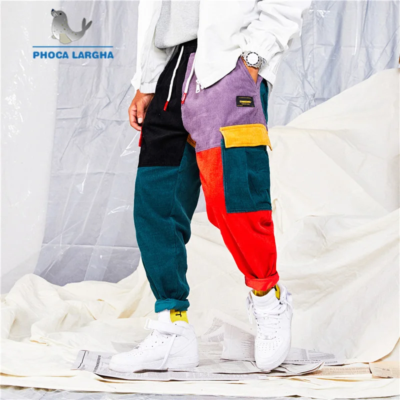 Men's Vintage Corduroy Patchwork Contrast Color Cargo Harem Pants 2019 Men Hip Hip Harajuku Casual Jogger Sweatpants Trousers
Men's Vintage Corduroy Patchwork Contrast Color Cargo Harem Pants 2019 Men Hip Hip Harajuku Casual Jogger Sweatpants Trousers
