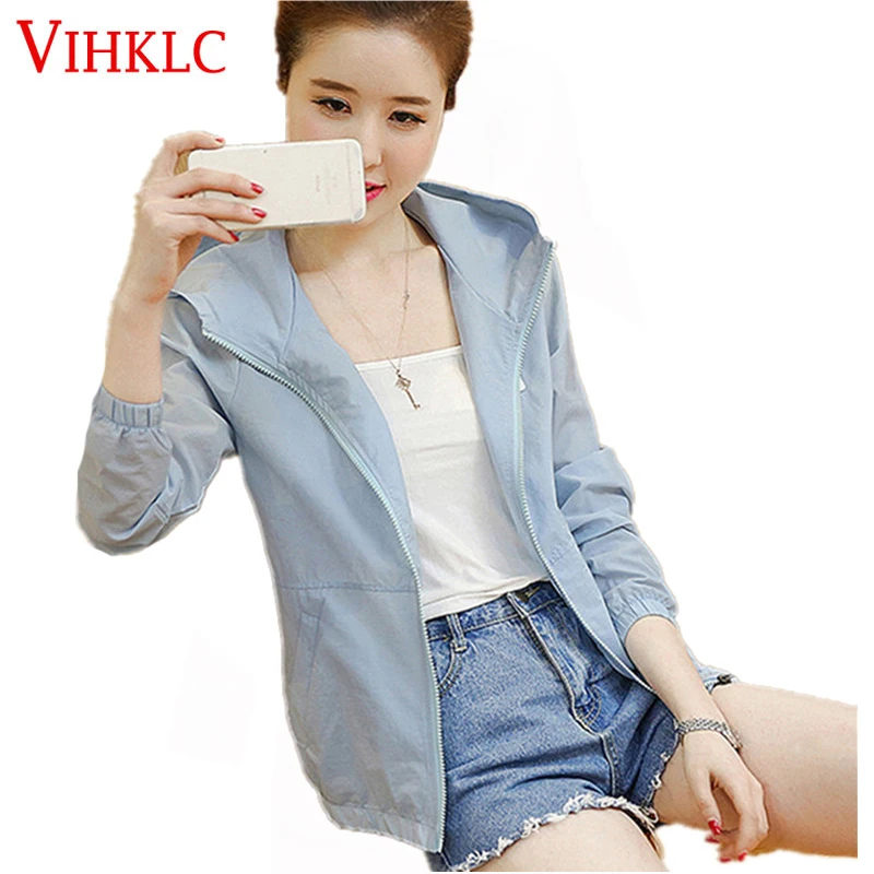 Sunscreen Clothing Woman 2017 Summer New Hooded Loose Casual Sweatshirt Thin Long Sleeves Short Jacket Windbreaker Jacket H252
Sunscreen Clothing Woman 2017 Summer New Hooded Loose Casual Sweatshirt Thin Long Sleeves Short Jacket Windbreaker Jacket H252